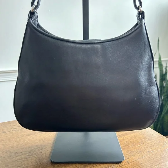 COACH Vintage Legacy Demi Small Hobo Bag - Black Leather 8319 - Picture 2 of 11